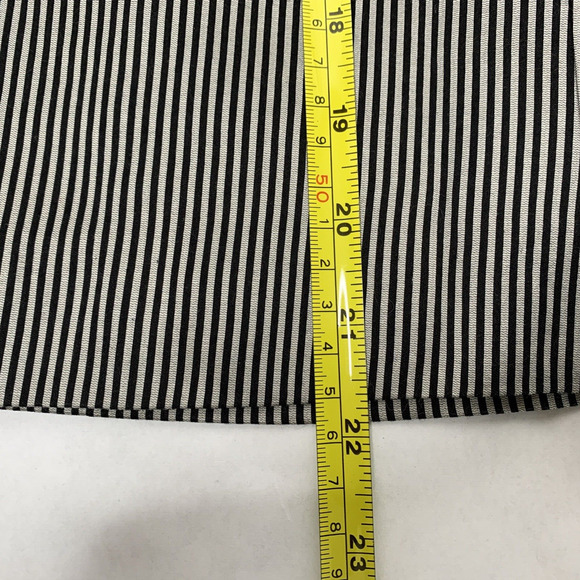 Hugo Boss Skirt Size 4 Mini Gray Black Stripped Pleated Y2K silk cotton blend - Picture 13 of 15